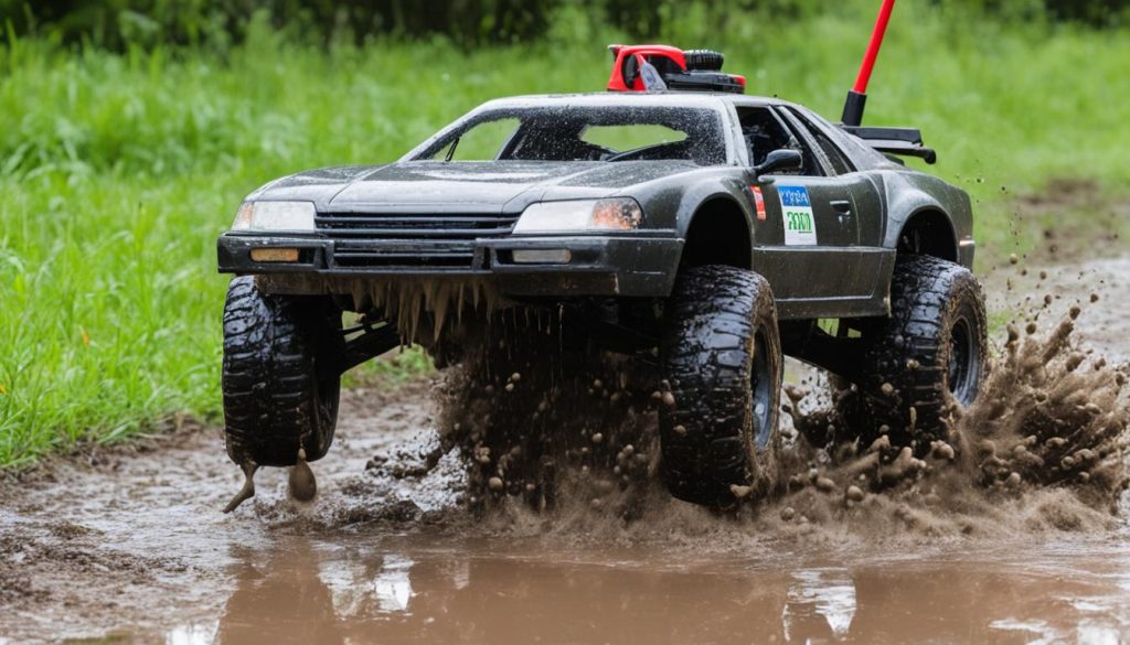 How do you clean mud out of a RC car