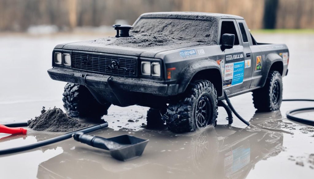 Mud cleaning solutions for RC car